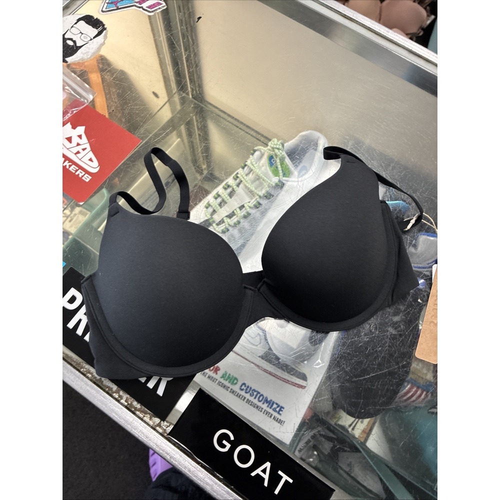 SKIMS Body Bra FITS EVERYBODY PUSH UP DEMI SZ 34C Onyx Black New NWT